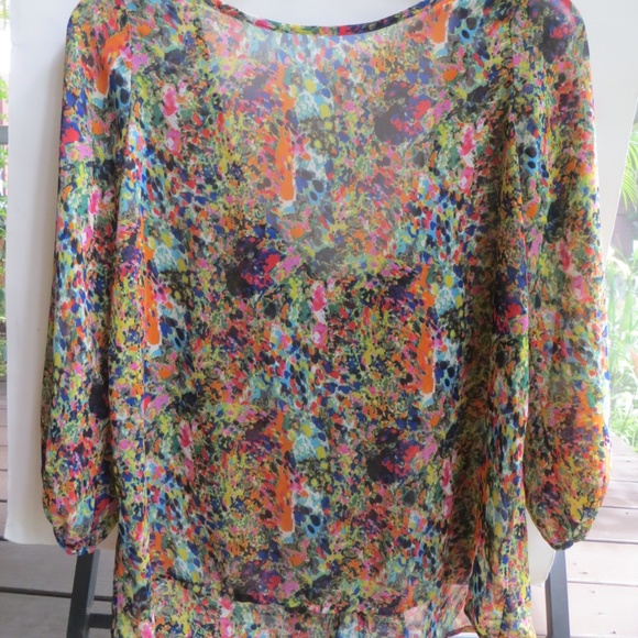 FINAL LOVE CULTURE SHEER TOP - Picture 1 of 3